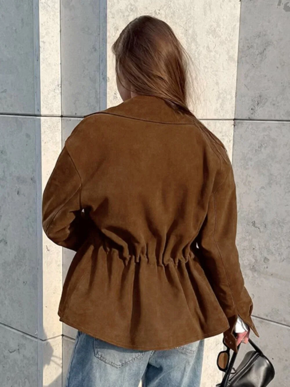 Vintage belted coat, versatile jacket - Picture 2 of 5